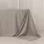 Lamour Satin 90"x156" Rectangle Tablecloth Silver - Luxurious, Soft Seamless Table Cover