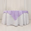 Lamour Satin 54"x54" Table Overlay Square Tablecloth Lavender Lilac - Durable & Silk-Like Table Cover