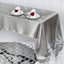 Satin Rectangular 60"x126" Tablecloth Silver - Smooth and Lustrous Table Cover