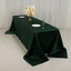 Lamour Satin 90"x156" Rectangle Tablecloth Hunter Emerald Green - Luxurious, Soft Seamless Table Cover