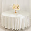 Scuba Round 108" Tablecloth Shimmering Pearl White - Wrinkle Free & Stain Resistant Table Cover