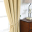 2 Pack Champagne 330 GSM Premium Velvet Thermal Blackout Curtains With Chrome Grommet Window Treatment Panels - 52"x64"