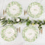 25-Pack Paper 11" Round Dinner Plates in White with Floral Greenery & Scalloped Edges - Disposable Party Plates for Nature-Inspired Events & Chic Celebrations