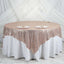 Sequin 90"x90" Table Overlay Square Tablecloth Blush - Sparkly Table Cover