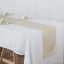Faux Linen 12"x108" Table Runner Beige - Slubby Textured & Wrinkle Resistant Table Decor