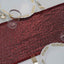 Sequin 12"x108" Table Runner Burgundy - Glittering Design