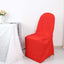 10 Pack Polyester Chair Cover for Banquet Chairs Red - Stain-Resistant Reusable Slip-On Slipcover