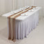 20-Pack 9ft Sheer Table Runners â€“ Taupe/Beige Shimmer Sheer Drapes, Wrinkle-Free