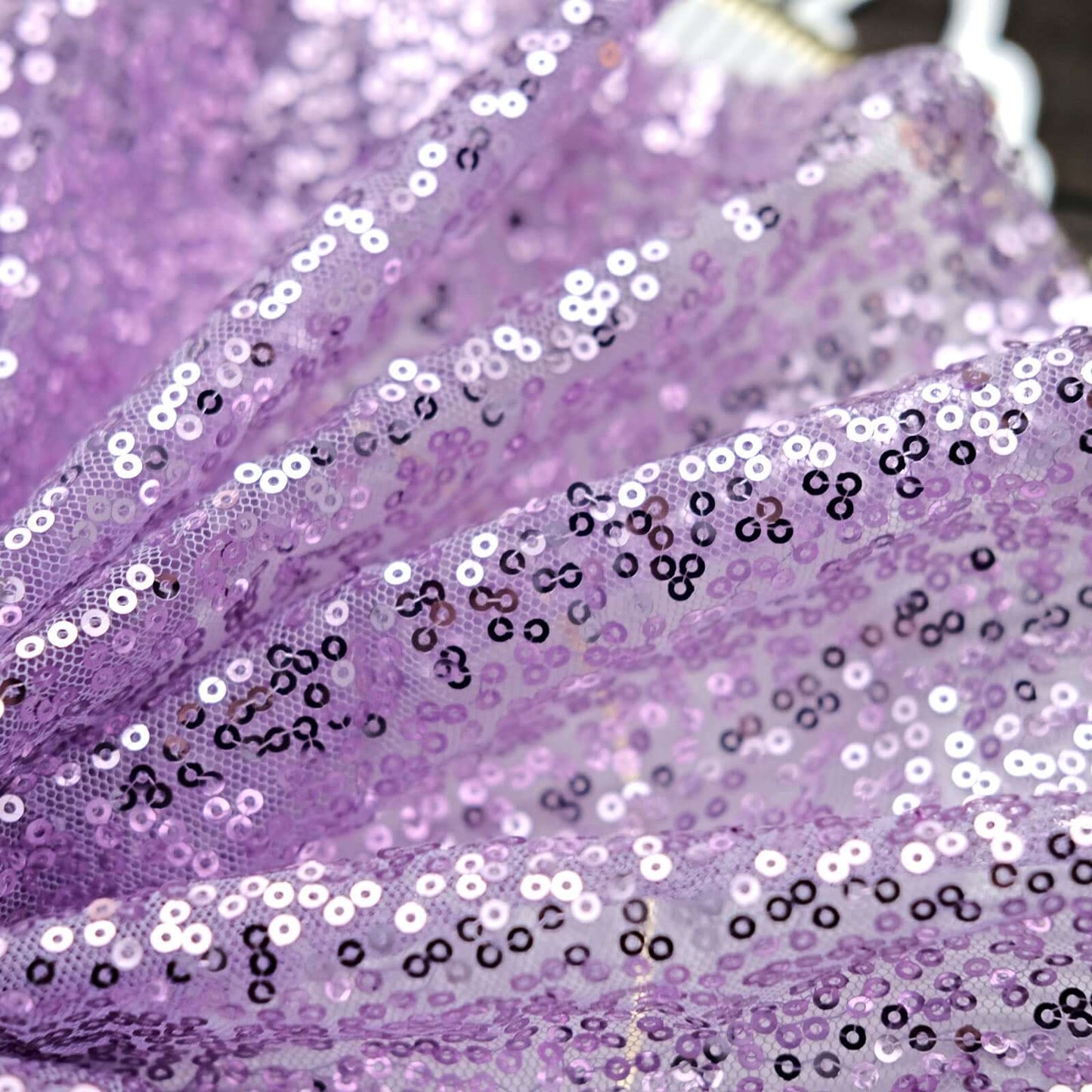 Sequin 20"x20" Napkin Lavender Lilac - Shimmering Dinner Napkin