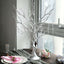 Manzanita Tree Centerpiece Metallic SIlver with 8 Acrylic Bead Chains for Weddings Parties & Event Displays 34"