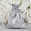 12 Pack 3"x4" Silver Satin Drawstring Wedding Party Favor Gift Bags