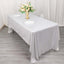 Sequin Dots Polyester 60"x126" Rectangle Tablecloth Shimmering Silver - Wrinkle Free & Sparkling Table Cover