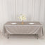Scuba Rectangular 60"x102" Tablecloth Shimmering Silver - Wrinkle Free & Stain Resistant Table Cover