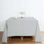 Polyester Square 90"x90" Tablecloth Silver - Wrinkle-Resistant & Durable Table Cover