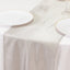 Scuba Polyester 12"x108" Table Runner Shimmer Silver - Wrinkle-Free Table Linen