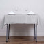 Polyester 54"x54" Table Overlay Square Tablecloth Silver - Wrinkle-Resistant & Durable Table Cover