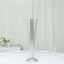 Metal Trumpet Vase Brushed Silver - Durable Design for Stylish Wedding Decor 28"