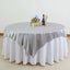 Velvet 72"x72" Table Overlay Square Tablecloth Silver - Premium Soft Finish for Sophisticated Celebrations