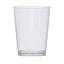 25-Pack Plastic Tumbler Cups Clear - Stylish Disposable Party Glasses 10oz
