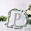 Decorative Rhinestone Alphabet "P" Letter Stickers, Glitter Adhesive Craft Letters Silver DIY Sparkle Embellishments 8"