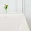 Premium Polyester Square Tablecloth 90"x90" Ivory 220GSM Wrinkle-Resistant Table Cover