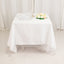Cotton Blend 70"x70" Square Tablecloth White - Wrinkle-Resistant Fabric for Modern Table Decor