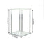 Acrylic Flower Vase Pillar Stand with Square Mirror Base Clear - Versatile Wedding Table Centerpiece 24"