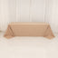 Premium Polyester 90"x156" Rectangle Tablecloth Nude - Seamless 220GSM Stain-Resistant Table Cover