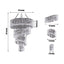 24" 4-Tier Acrylic Diamond Crystal Chandelier Hanging Pendant Lighting Chandelier