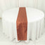 Taffeta 12"x108" Table Runner Terracotta (Rust) - Accordion Crinkle Design