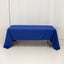 Premium Polyester 60"x126" Rectangle Tablecloth Royal Blue - Stain-Resistant 220GSM Finish Table Cover