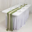 20-Pack 9ft Sheer Table Runners â€“ Dusty Sage Green/Beige Shimmer Sheer Drapes, Wrinkle-Free