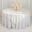 Scuba 70"x70" Table Overlay Square Tablecloth Shimmer Pearl White - Wrinkle Free & Stain Resistant Table Cover for Weddings and Parties