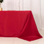 Polyester 90"x132" Rectangle Tablecloth Wine - Seamless Wrinkle-Resistant Table Cover