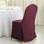 Polyester Slip On Banquet Chair Covers Burgundy - Stain-Resistant Reusable Durable Fabric