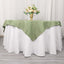 Premium Polyester 54"x54" Table Overlay Square Tablecloth Dusty Sage Green - 220GSM Stain and Wrinkle-Resistant Table Topper