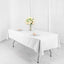 Polyester 54"x96" Rectangle Tablecloth White - Wrinkle-Resistant & Easy-to-Care Table Cover for Weddings & Events