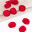 400-Pack Rose Petals Life-Like Flower Confetti Red Matte Silk Round - Perfect for Event Tables 2"
