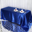 Satin Rectangular 90"x132" Tablecloth Royal Blue - Seamless Table Cover