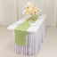 Lamour Satin 12"x108" Table Runner Sage Green - Smooth & Lustrous Finish