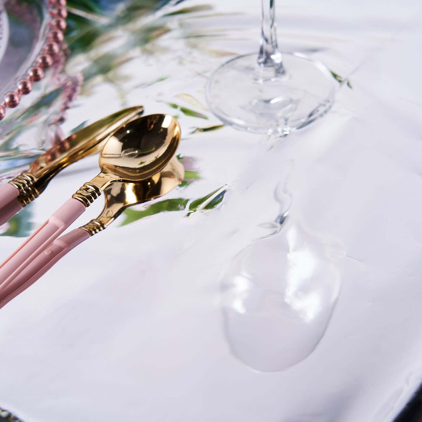 Metallic Foil Tablecloth Rectangle Silver - Decorative Disposable Table Cover 40"x90"