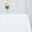 Premium Polyester Square Tablecloth 70"x70" White 220GSM Wrinkle-Resistant Table Cover for Stylish Gatherings