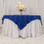Cotton Blend 70"x70" Table Overlay Square Tablecloth Royal Blue - Wrinkle-Resistant Fabric Table Topper