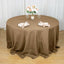 Polyester 132" Round Tablecloth Taupe - Seamless Chic Table Cover