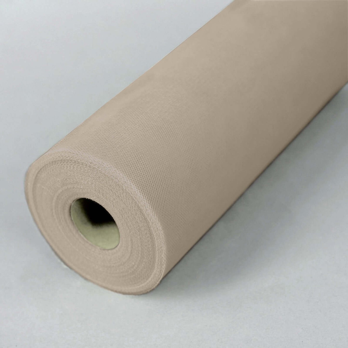12"x100 Yards Taupe Tulle Fabric Bolt, Sheer Fabric Spool Roll For Crafts