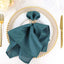 5 Pack Polyester 20"x20" Napkins Peacock Teal - Wrinkle Resistant & Easy Care Cloth Napkins