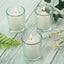 12-Pack Glass Votive Candle Holders Clear - Tealight Holder Set for Weddings and Events 2.5"