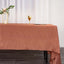 Satin Rectangular 60"x126" Tablecloth Terracotta (Rust) - Smooth and Lustrous Table Cover