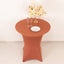 Spandex 36" Round Cocktail Table Cover Terracotta (Rust) - Easy to Maintain Stretch Fitted Highboy Tablecloth