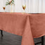 Satin Rectangular 60"x102" Tablecloth Terracotta (Rust) - Smooth and Lustrous Table Cover